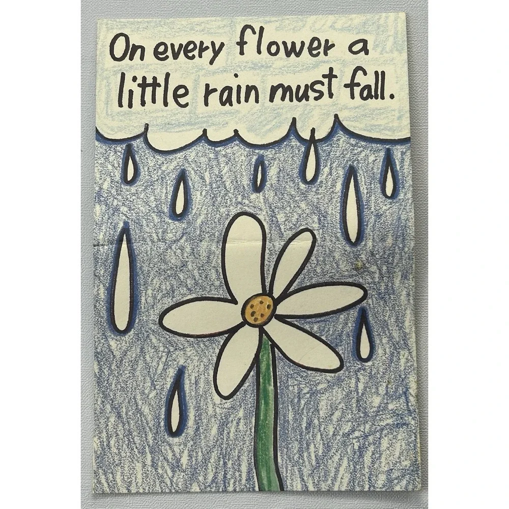 Y2K Funny Encouragement Card Cow Flower Humor American Greetings